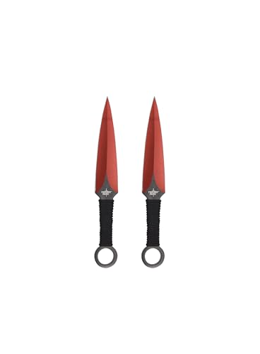 Fantasy Sword & Two Throwing Knives - color: Red