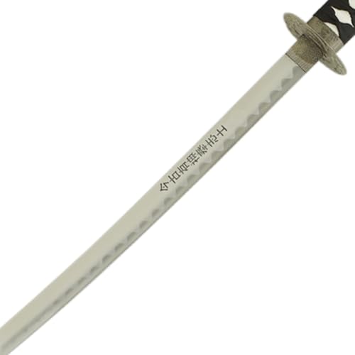 MASTER USA - Hand Carved Katana Sword with Samurai Bushido Code on Scabbard, 1045 Steel, 41.5 Inches Overall, Includes Display Stand - color: Sword of Loyalty