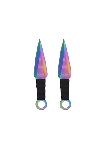 Fantasy Sword & Two Throwing Knives - color: Rainbow
