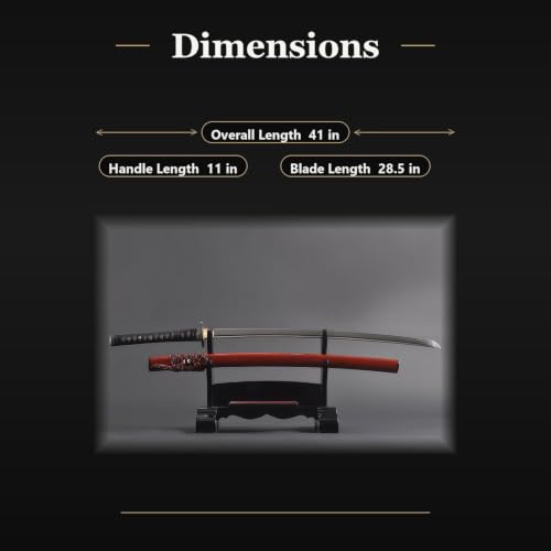 Katana Samurai Sword, 1045 Carbon Steel, Hand Forged, Full Tang - color: Last Samurai