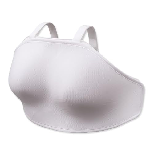 Fencing Chest Protector - Double Soft-Layer Chest Guard for Women - FIE Certificate Plastic Breast Protector - Fencing Gear for Foil Epee Sabre - size: X-Large