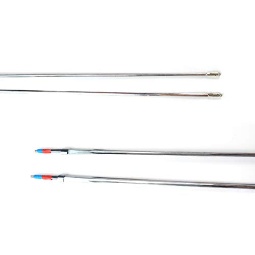 LEONARK Fencing Wired Sword Spare Blade - Set of 2 Stainless Steel #5 Alternative Blade for Epee Foil and Saber - 2 Pack with Blade Bag - size: #5 Epee