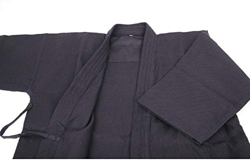 E-BOGU 100% Cotton Kendo gi, Available in Navy Blue and White, Martial Arts Jacket, Top Only - color: Navy Blue, size: 5