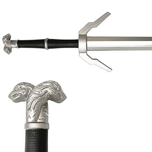 41 Inch Medieval Foam Hunting Long Sword for Cosplay LARP Costume Halloween - style: Twin Wolf