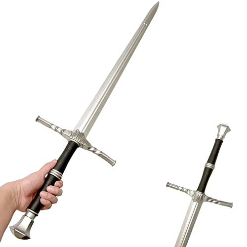 41 Inch Medieval Foam Hunting Long Sword for Cosplay LARP Costume Halloween - style: Steel 2