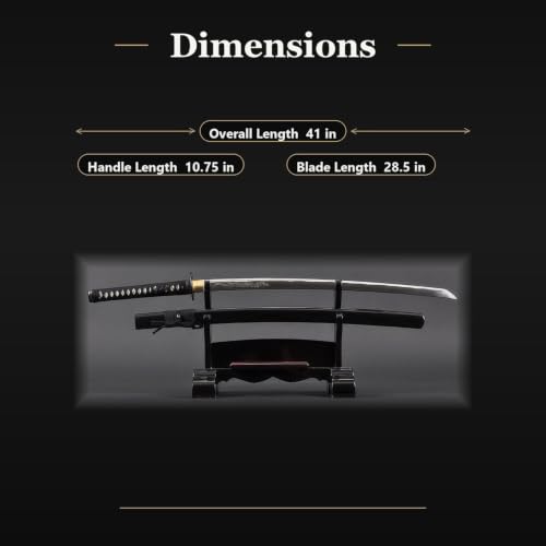 1045 Katana, Hand Forged Full Tang Japanese Sword | Classic Tsuba Series - color: Cloud Scroll 283
