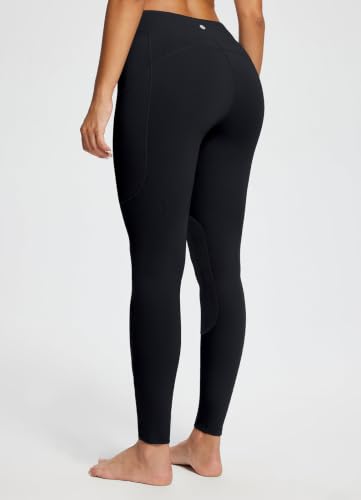 baleaf Womens Winter Horse Riding Pants Fleece Breeches Leggings - color: Black, size: X-Small