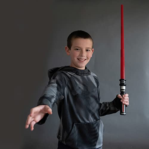 MewduMewdu Light up Saber Toy with Electronic Lights & FX Sound Effect for Kids and Adults, Red LED Light Expandable Saber Toy for Roleplay(Standalone) - style: Standalone