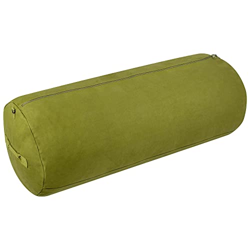 Farm Blue GI Style Zipper Duffel Bag OD - L Heavy Duty Army Duffel Bags - Military Grade Cotton Canvas Dufflebag - Reinforced Camping Bag - Strong Zipper & Center Grab Handle - 21" x 36" - Olive Drab - color: OD Green, size: Large