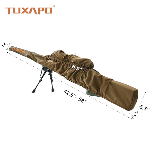 Fast Rifle Case Gun Cover for Hunting Range Shooting - 42.5" to 58" - color: Coyote Brown