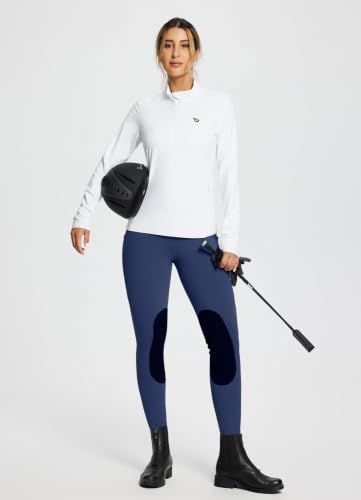 baleaf Womens Winter Horse Riding Pants Fleece Breeches Leggings - color: Blue, size: X-Small