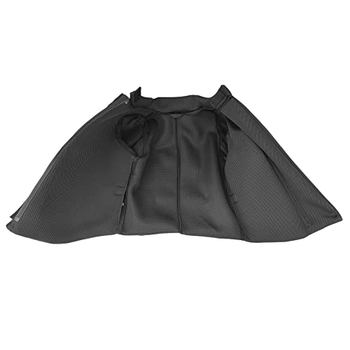 LEONARK Black 350N Light Hema Sparring Jacket Double Fastening Overlays for HEMA Longsword Rapier Sabre Armoury - size: X-Large