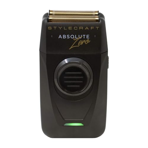 StyleCraft Absolute Zero Foil Shaver for Men Retractable Precision Trimmer - color: Gold Foils, Black Echo Cutters