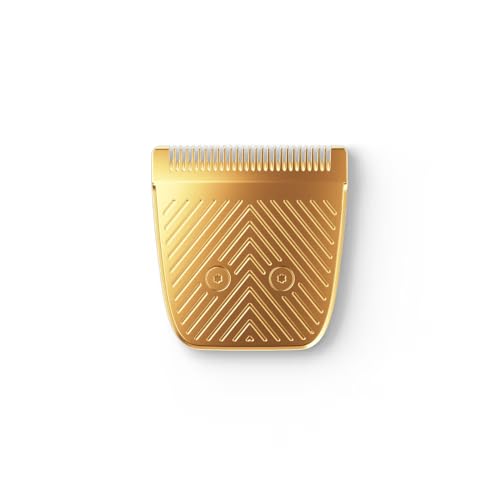 MANSCAPED® The Lawn Mower® 5.0 Ultra SkinSafe® GOLD Replacement Trimmer Blade - Groin Hair Trimmer Ceramic Blade Head Refill with Metal Guard, Snap-In Cartridge, 1 Pack - style: Lawn Mower 5.0 ULTRA Gold Trimmer Blade