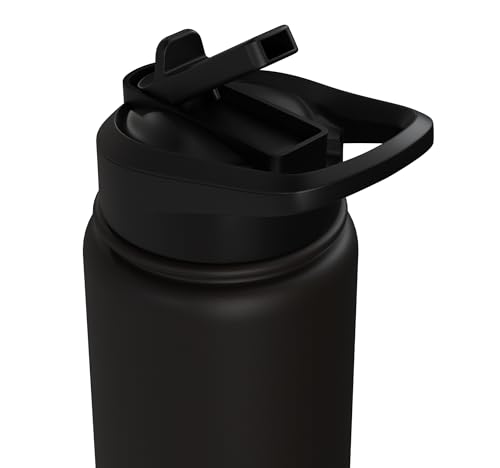 TOUCH LIGHT CREW Fencing Scoring Box Stainless Steel Insulated Water Bottle - color: Black