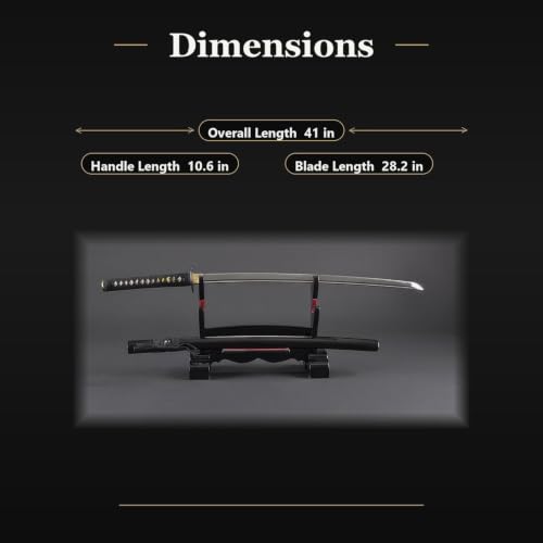 1045 Katana, Hand Forged Full Tang Japanese Sword | Classic Tsuba Series - color: Maple Leaf