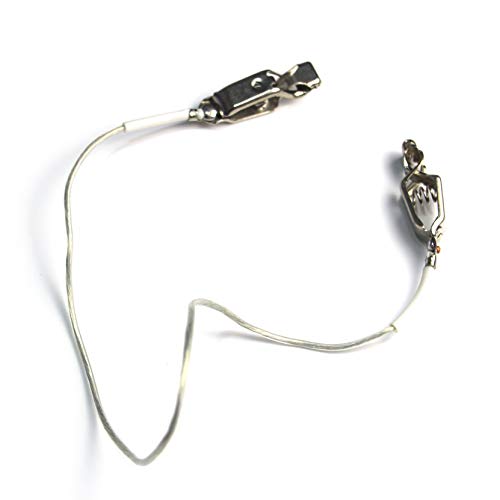LEONARK Fencing Epee Saber Foil Body Cord Mask Cord Fencing Wire Clamp Clip- Two-Pin Plug/Three-Pin Plug Clear Wire (Set of 2) - size: Foil/Saber
