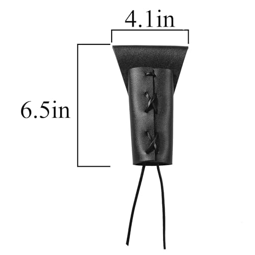 Leather Sword Belt Vikings Pirate Cosplay Medieval Accessories Renaissance Frog Holder for Ren Faire - color: Black