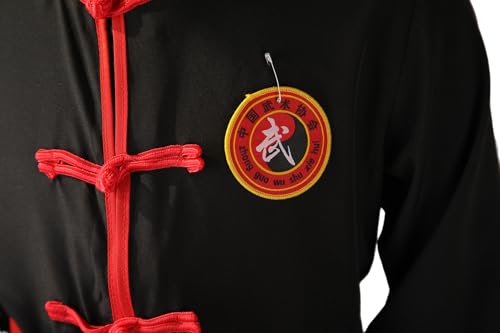 STIOEDYUAN Kids Kung Fu Suits Tai Chi Uniform Chinese Costume - color: Black, size: 10-12 Years