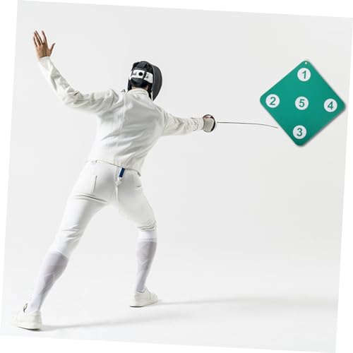 Fencing Wall-Mounted Archery Target Compact Fencing Train Practice Fencing Skill Improvement Tool - color: Dark Green