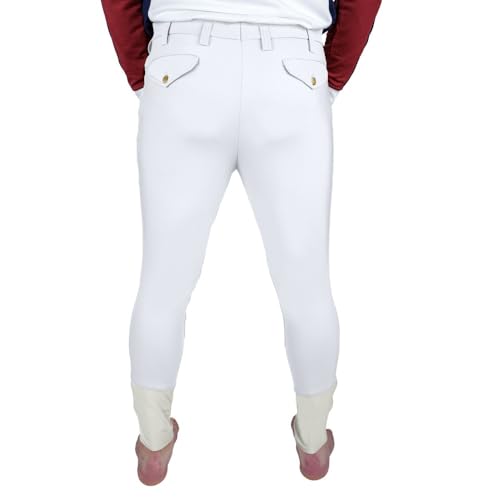 TuffRider Men's Claudio Knee Patch Breeches - color: White, size: 30
