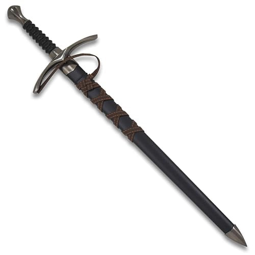 Medieval Warrior Templar Short Sword with Scabbard - style: 2253