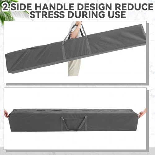 1 Pcs 83 x 16 x 12 Inch, 260 L Large Storage Duffle Bag Gray - color: Gray, size: 83 x 16 x 12 Inch, 260 L