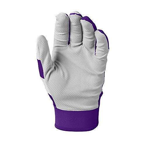 EvoShield SRZ-1™ Batting Gloves - Adult and Youth Sizes - color: Purple, size: Small, style: Adult