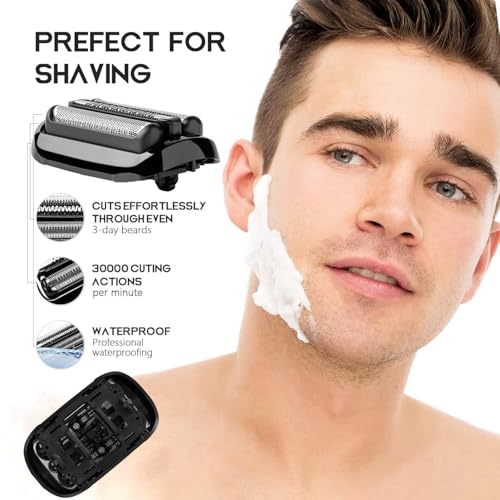 53B Replacement Foil and Cutter for Braun Series 5 & 6 Electric Shaver - color: 53b-2pcs-01