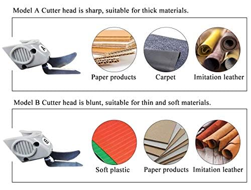 MXBAOHENG Blunt Blade Cutting Head for Wbt-1 Fabric Electric Scissors Cloth Cutter (Model B) - color: Model B