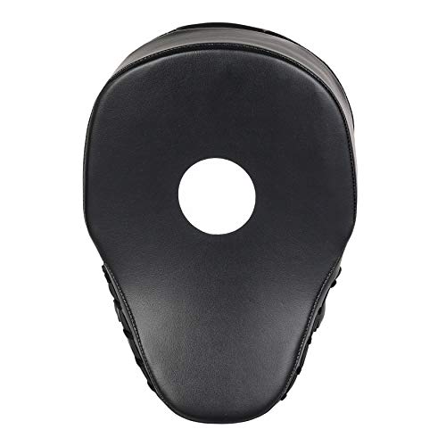 Punching Mitts MMA Boxing Training Focus Punch Pads Kickboxing Muay Thai Hand Target for Men & Women (Pair) - color: Black