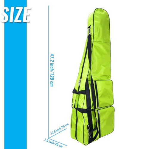 Fencing Bag - Junior Fencing Equipment Bag - Portable Fencing Sword Bag with Handle and Shoulder Strap - color: Grass Green