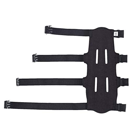 LEGEND Armguard XT Archery Arm Guard - Vented Design in Thermo Shaped EVA Foam - Forearm Guard with Full Coverage & Total Protection, High-Density Adjustable Elastic Straps with Quick-Release Buckles - color: Black, size: L - length 9.5"