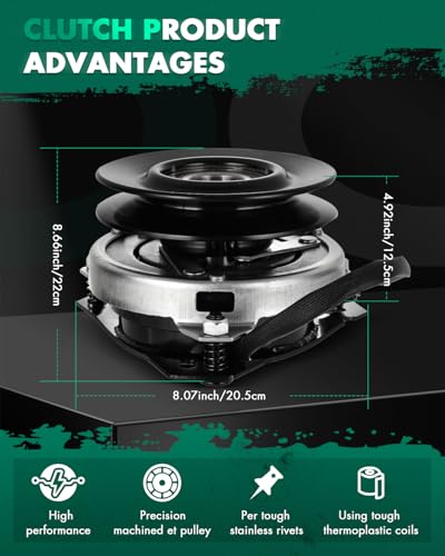 SCITOO Electric PTO Lawn Mower Clutch Compatible for Simplicity 1706692SM - style: 01008544P