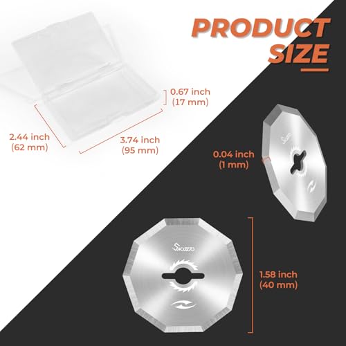 6PCS HHS Replacement Rotary Blades for Electric Scissors,Rotary Cutter Blades - size: 6PCS