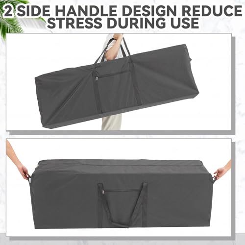 1 Pcs 60 x 17 x 20 Inch, 332 L Large Storage Duffle Bag Gray - color: Gray, size: 60 x 17 x 20 Inch, 332 L