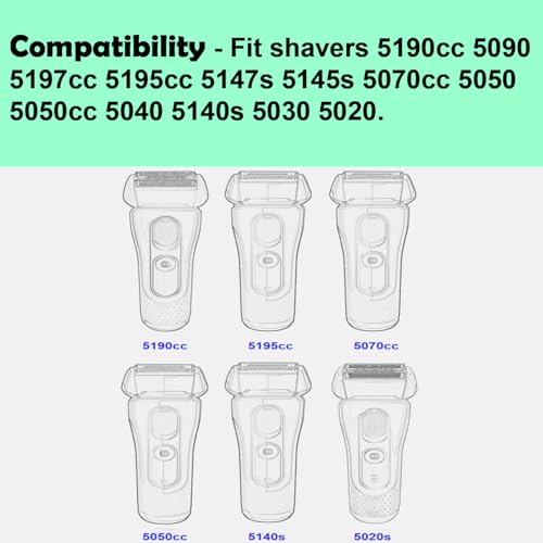 Series 5 Replacement Head 52S for Braun Electric Shaver (2 Count) - size: 2 Count
