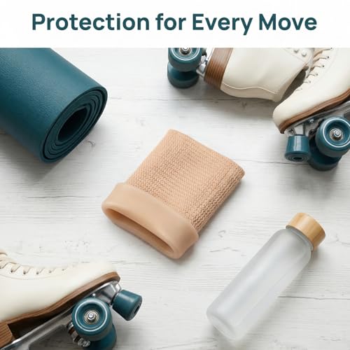 Figure Skating Ankle Gel Sleeve, 1 Pair Padded Ankle Guard for Ice Skating, Lace Bite Protection Support (2Pcs/Set)