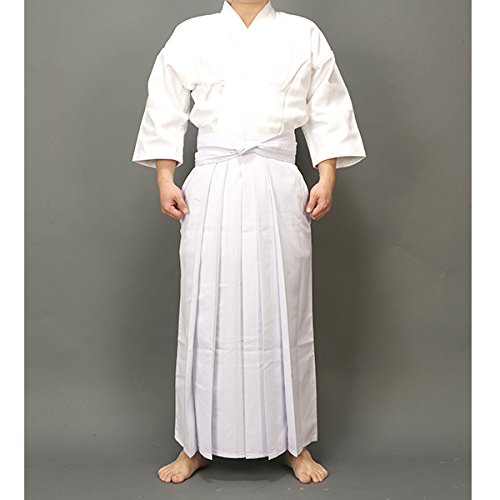 ZooBoo Cotton Kendo Aikido Jacket Martial Arts Training Uniform Top - color: White, size: L/175