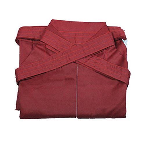 ZooBoo Kendo Uniform Men's Hakama Pants Traditional Martial Arts Wear - color: Red, size: XX-Small