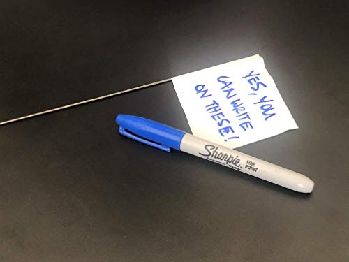 Swanson Tool Co FW15100 2.5-Inch by 3.5-In Marking Flags with 15-In Wire Staffs, White (Pack of 1000) - color: White, size: 1000 Pack