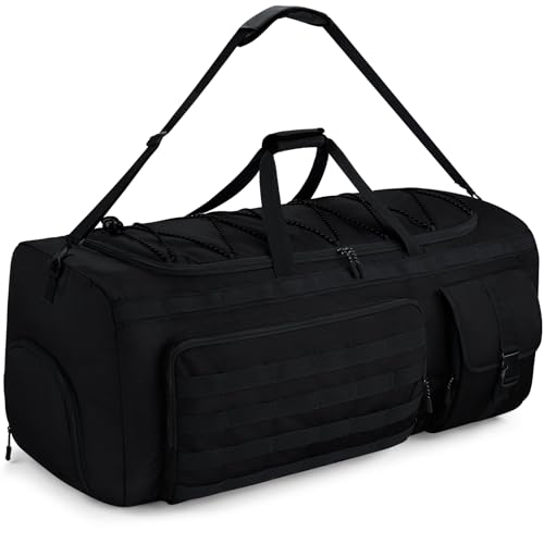Gonex 130L Extra Large Duffel Bag, Convertible Travel Duffle - color: Black, size: 130L