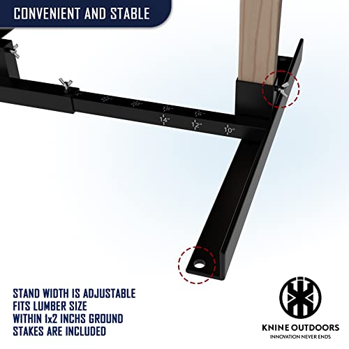 KNINE OUTDOORS Shooting Target Stand for Outdoors, Adjustable Base, 2 Pack