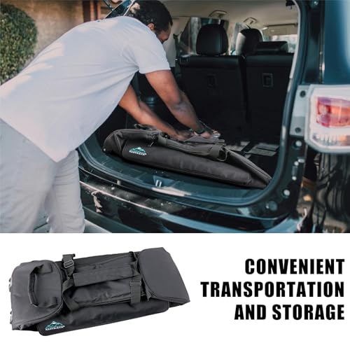 EASTROCK Drum Hardware Bag with Wheels Drum Stand Accessory Bag,Black - color: black, size: with Wheels