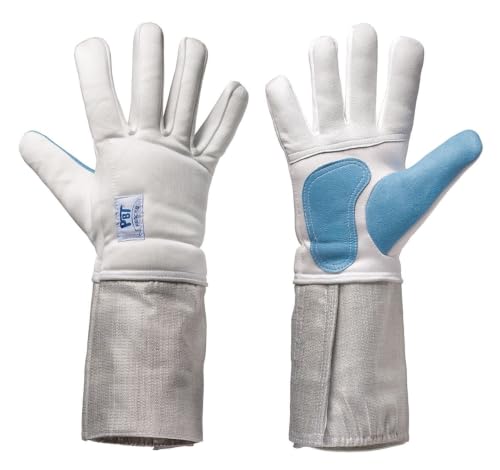PBT FIE 800N Electric Sabre Glove Right-Handed – Competition Fencing Glove with Conductive Cuff (Single Glove) - size: 7.5