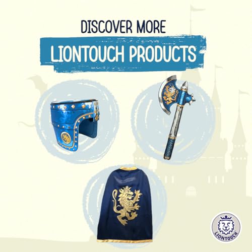 Liontouch - Noble Knight Foam Sword & Shield for Kids, Blue - Age 3-8 Years - color: Blue