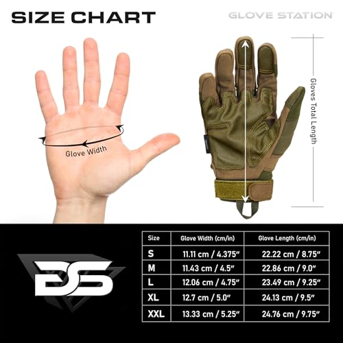 Glove Station Hard Knuckle Utility Gloves, Touchscreen, THKFF, Green, 2XL - color: Green - Hard Knuckle, size: XX-Large