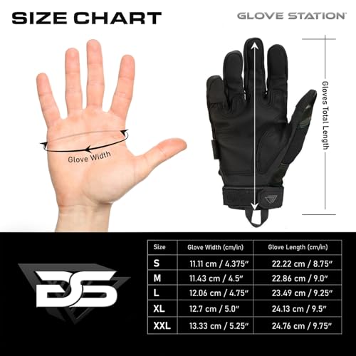 Glove Station Hard Knuckle Utility Gloves, Touchscreen, TACHK258, 2XL - color: Black Multicam, size: XX-Large