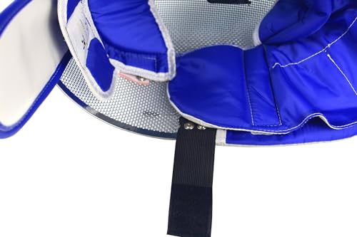 LEONARK 2 Packs Fencing Mask Replacement Detachable Linings Replaceable Inside Lining Alternative Cloth Parts for Hema Epee Foil and Saber Helmet - color: Blue 2 Packs, size: Large