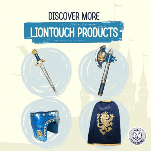 Liontouch - Foam Shield for Kids - Large Knight Shield, Blue, Age 3-8 - color: Blue, size: Large